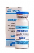 Ампициллин порошок для приг. раствора для инъекций 1000мг №1 фл.