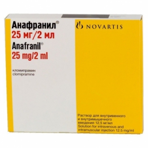 Анафранил раствор для инъекций 25мг/2мл №10 ампулы