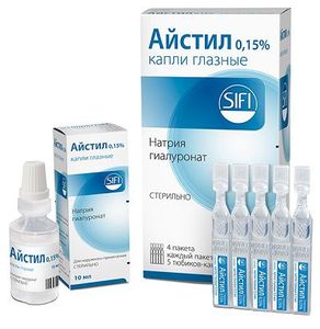 Айстил 0,15% капли глазные 3мл №20 тюбик-капельницы
