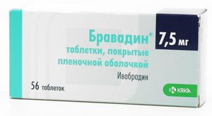 Бравадин 7,5мг №56 таблетки