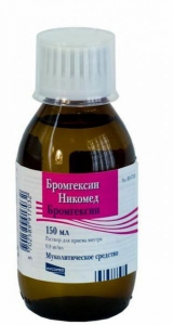 Бромгексин Нікомед 0,8 мг/мл розчин 150мл