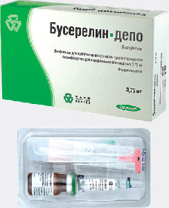 Бусерелін-депо ліофілізат для суспензії 3,75 мг №1 флакон