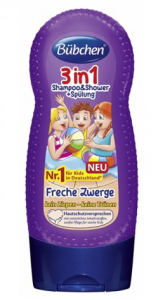Бюбхен 3 в 1 шампунь, ополіскувач гель для душу Бяки-Забіяки 230мл