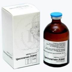 Цисплатин-ЛЕНС концентрат для розчину 0,5 мг/мл 20мл №1 флакон