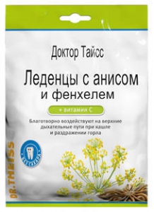 Доктор Тайсс льодяники з анісом і фенхелем 50г