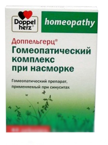 Доппельгерц гомеопатичний комплекс при нежиті №60 таблетки