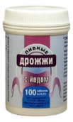 Дріжджі пивні з йодом №100 таблетки /Еко-плюс/