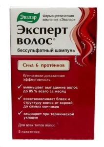 Евалар Експерт волосся шампунь для зміцнення волосся 7мл №5 саше