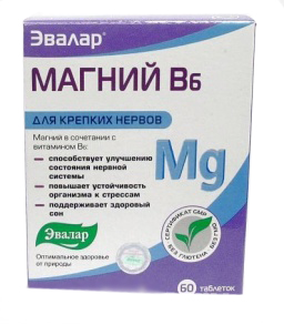 Евалар Магній B6 №60 таблетки