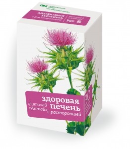 Фиточай алтай №8 здоровая печень с расторопшей 2г №20 фильтр-пакеты