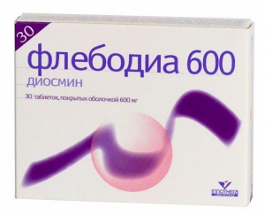 Флебодиа 600 600мг №30 таблетки