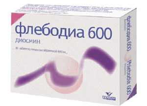 Флебодиа 600 600мг №60 таблетки