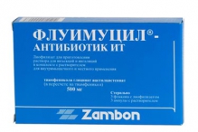 Флуимуцил-антибиотик ИТ лиофилизат для раствора 500мг №3 флаконы