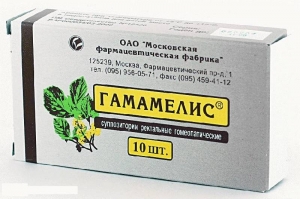 Гамамелис №10 свечи ректальные гомеопатические