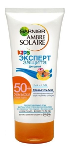 Гарньер Амбр Солер крем солнцезащитный детский водостойкий SPF50+ 150мл