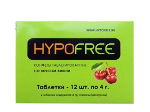 Гипофри конфеты таблетированные вишня №12 таб.