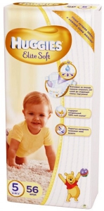 Хаггіс підгузники Elite Soft (5) 12-22кг 56шт