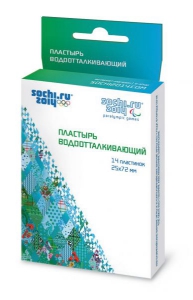 Хартманн ADULTS2 пластир дорослий 25мм х 72мм водовідштовхувальний (олімпійський) SOCHI-2014 №14