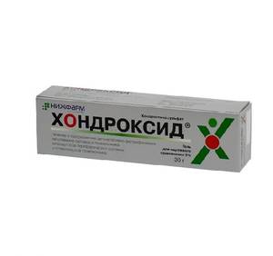 Хондроксид 5% 30г гель