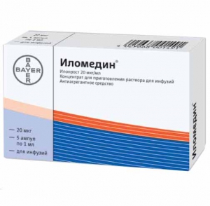 Иломедин концентрат для розчину 20мкг/мл 1мл №5 ампули