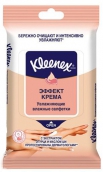 Клинекс серветки вологі зволожуючі крему з ефектом 10шт