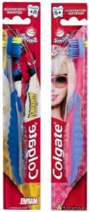 Колгейт щітка зубна дитяча Smiles старше 5 років Barbie/Spiderman