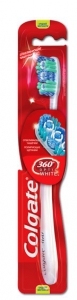 Колгейт щетка зубная Optic White 360 средняя