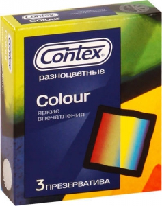 Контекс презервативы Colour цветные 3шт