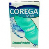Корега таблетки відбілюючі Dental White для очищення протезів 30шт