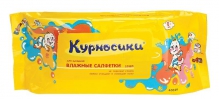 Курносики салфетки влажные очищающие 10шт 0+, арт. 40019