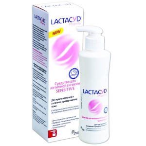 Лактацид Фарма Сенситив средство для интимной гигиены для чувствительной кожи 250мл