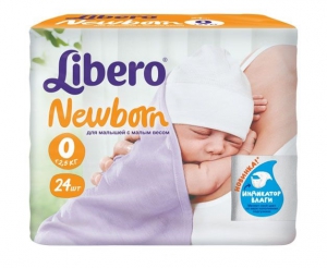 Підгузки Newborn до 2,5 кг 24шт