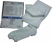 Релаксан чулки антиэмболические на резинке с открытым носком 1 класс компрессии р.1 (S) белый