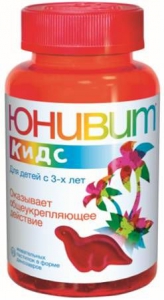 Юнівіт Кидс 4г №30 пастилки жувальні /динозаврики/